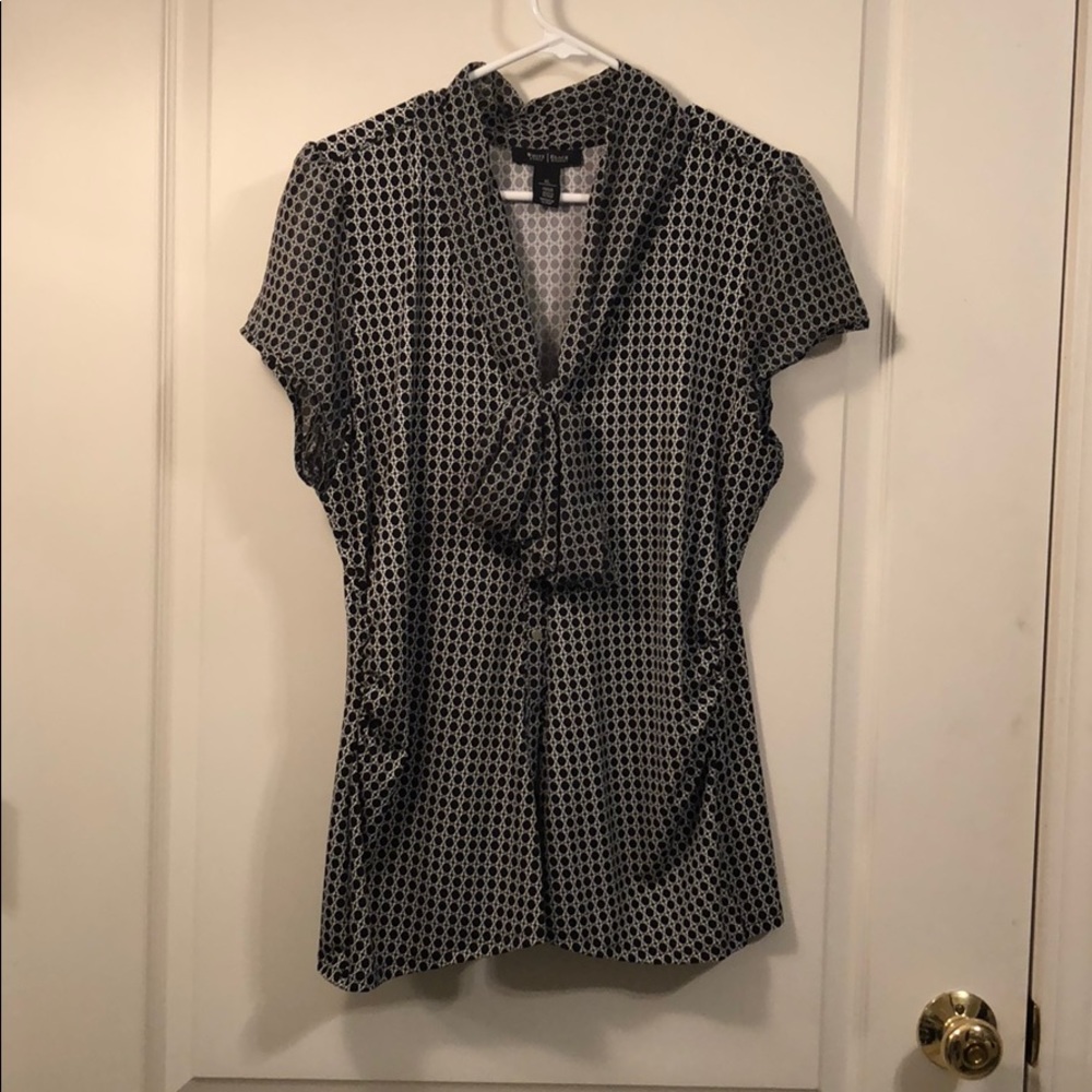 White House Black Market Bow Blouse